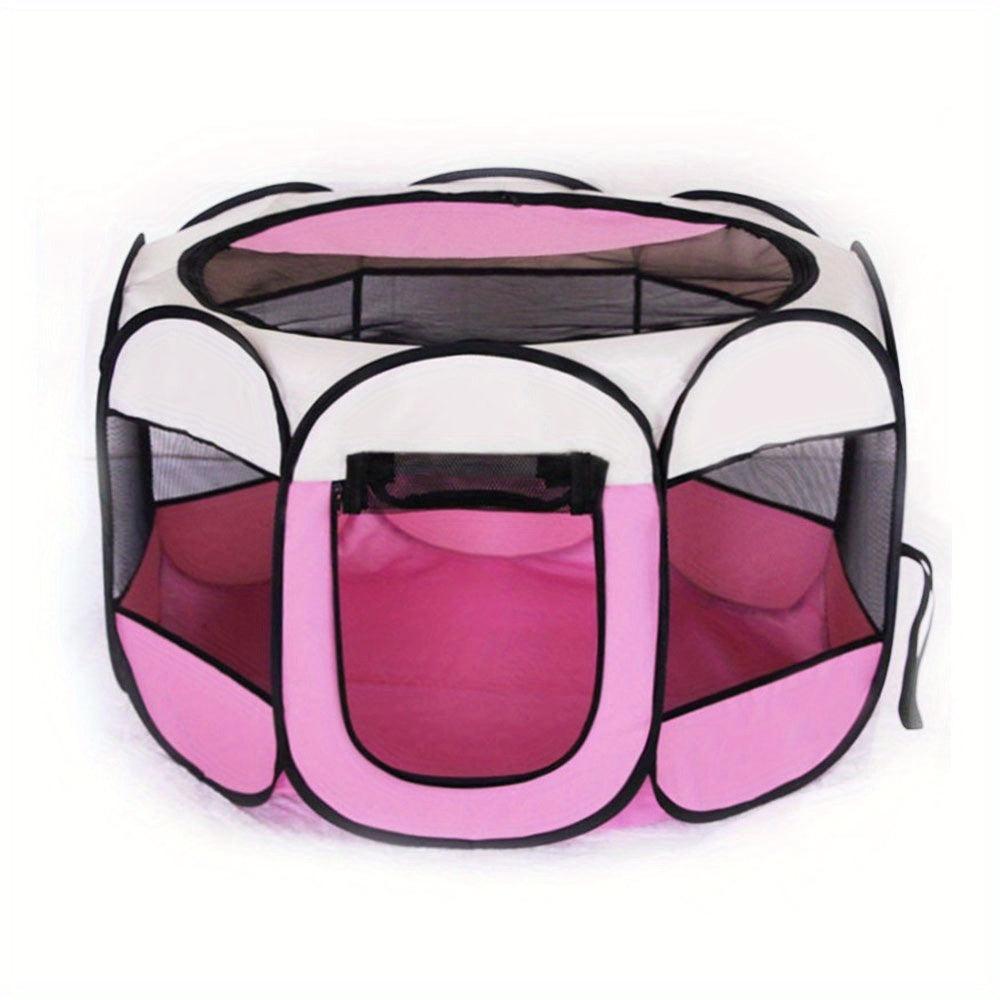 1pc Foldable Octagon Pet Playpen Tent, Oxford | ObaPet
