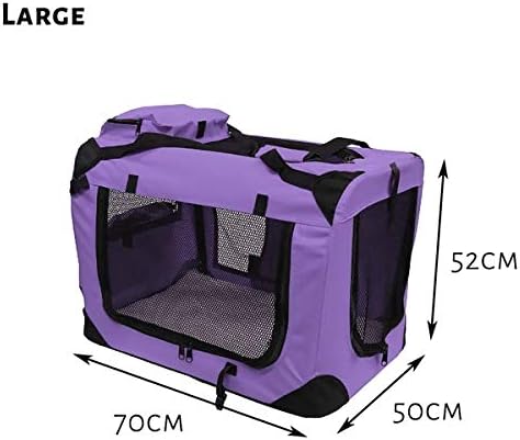 Petbarn Portable Soft Fabric Pet Carrier Folding Dog Cat Puppy Travel Transport Bag (Medium, Grey)