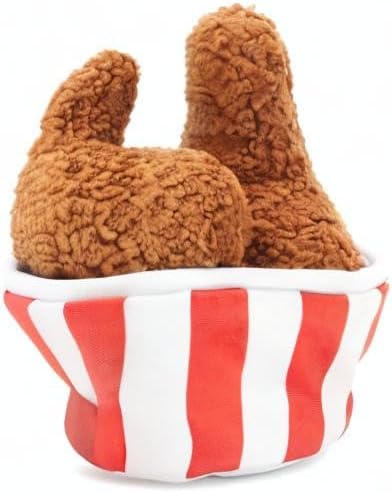 Barkbox 2 in 1 Interactive Plush Dog Toy - Rip and Reveal Toy for Dogs and Puppies - Stimulating Squeaky Pet Toys | Peas in a Pod (Small)