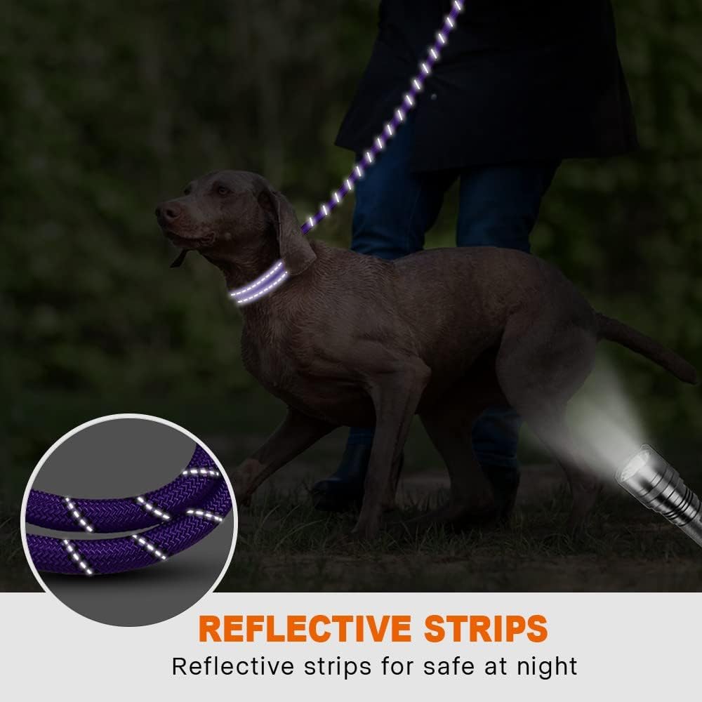 Taglory Rope Dog Lead with Soft Padded Handle, | ObaPet