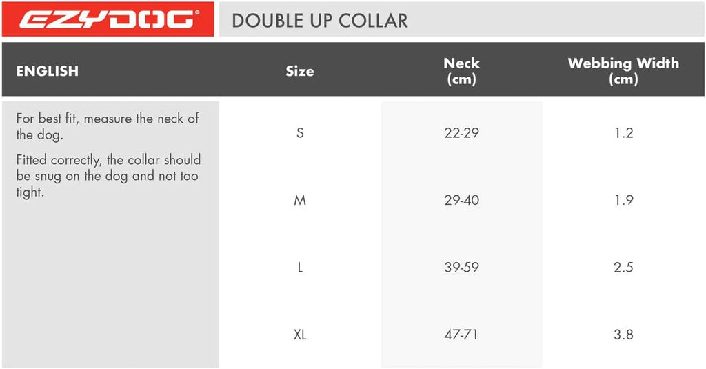 EZYDOG Double Up Dog Collar | ObaPet