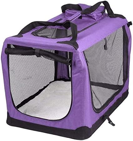 Petbarn Portable Soft Fabric Pet Carrier Folding Dog Cat Puppy Travel Transport Bag (Medium, Grey)