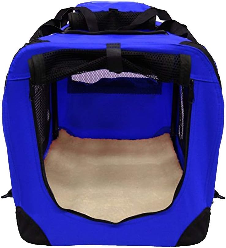 Petbarn Portable Soft Fabric Pet Carrier Folding Dog Cat Puppy Travel Transport Bag (Medium, Grey)