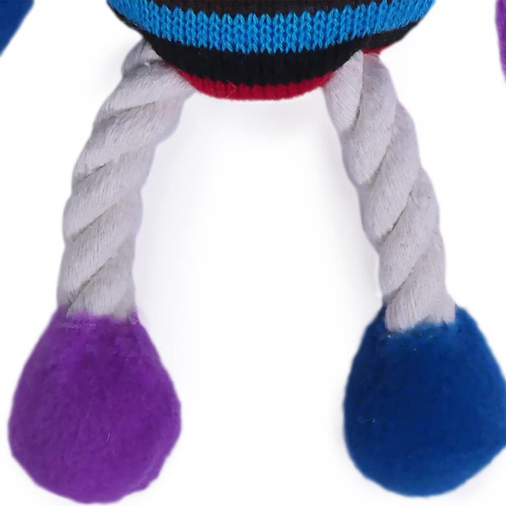Rosewood Marvin Monkey Dog Toy, brown/tan/blue | ObaPet