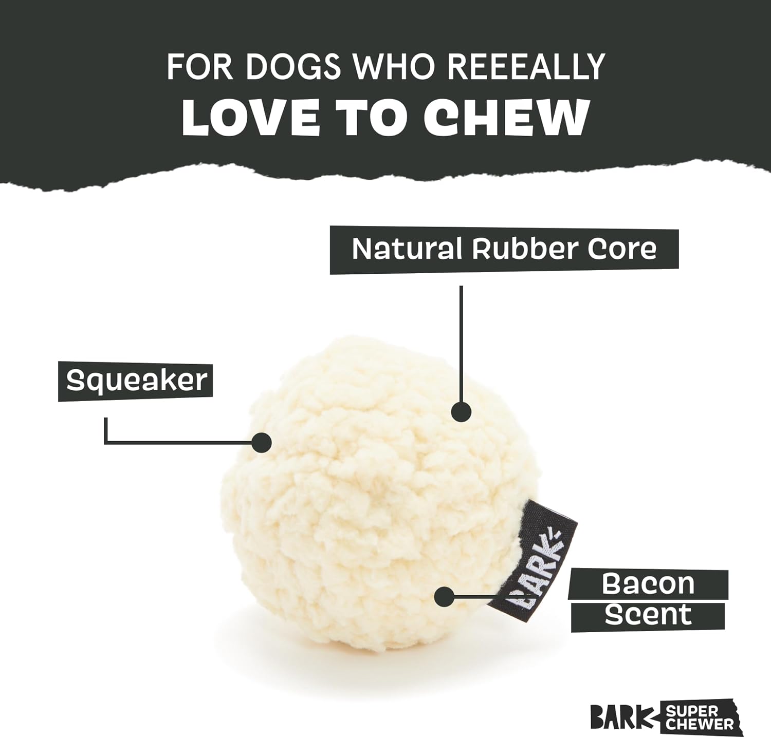 Barkbox Squeaky Dog Toys - Plush and Squeak Chew Toys | Puppy and Pet Toys for Large Dogs Pinata - Large
