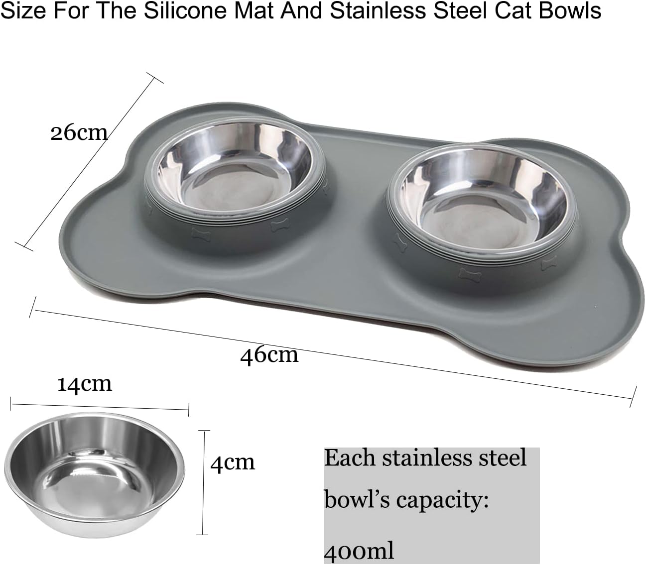 Dog Bowls, Puppy Bowl YOKA Double Stainless | ObaPet