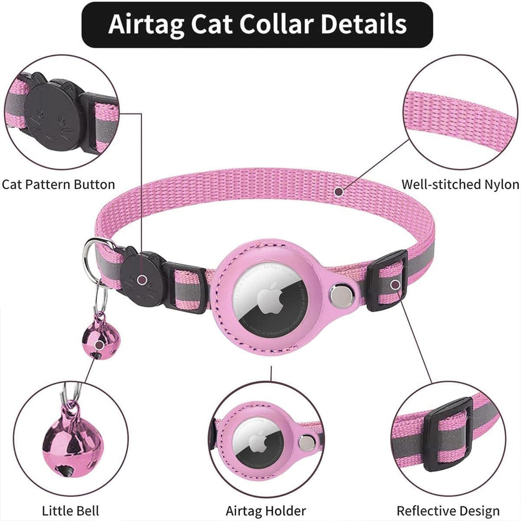 Airtag Cat Collar, Air tag Cat Collar with Bell | ObaPet