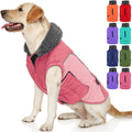 EMUST Winter Dog Coats, Fleece Dog Apparel for Cold Weather, British Style Windproof Warm Dog Jacket for Small Dog Coats for Winter, Dark Blue, XS
