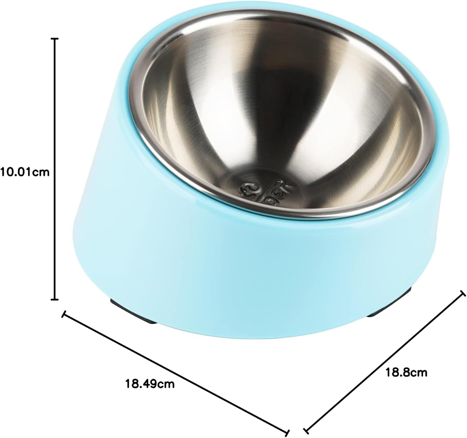 SuperDesign Mess Free 15° Slanted Bowl for Dogs | ObaPet