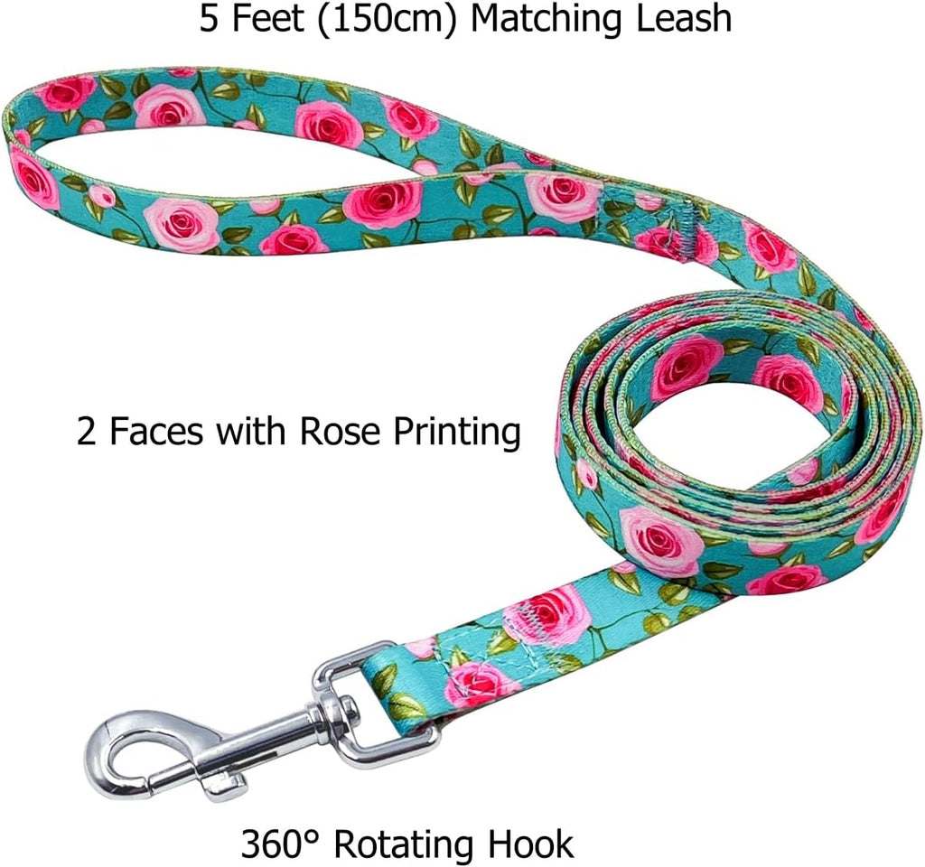 Olahibi Daisy Pattern Dog Collar and Leash | ObaPet
