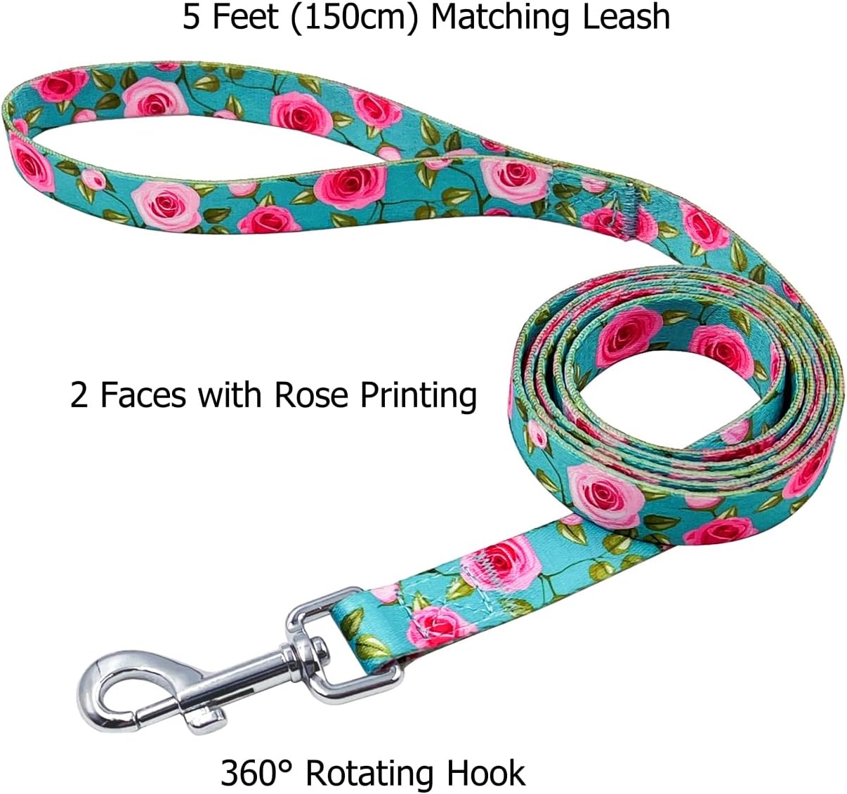 Olahibi Daisy Pattern Dog Collar and Leash | ObaPet
