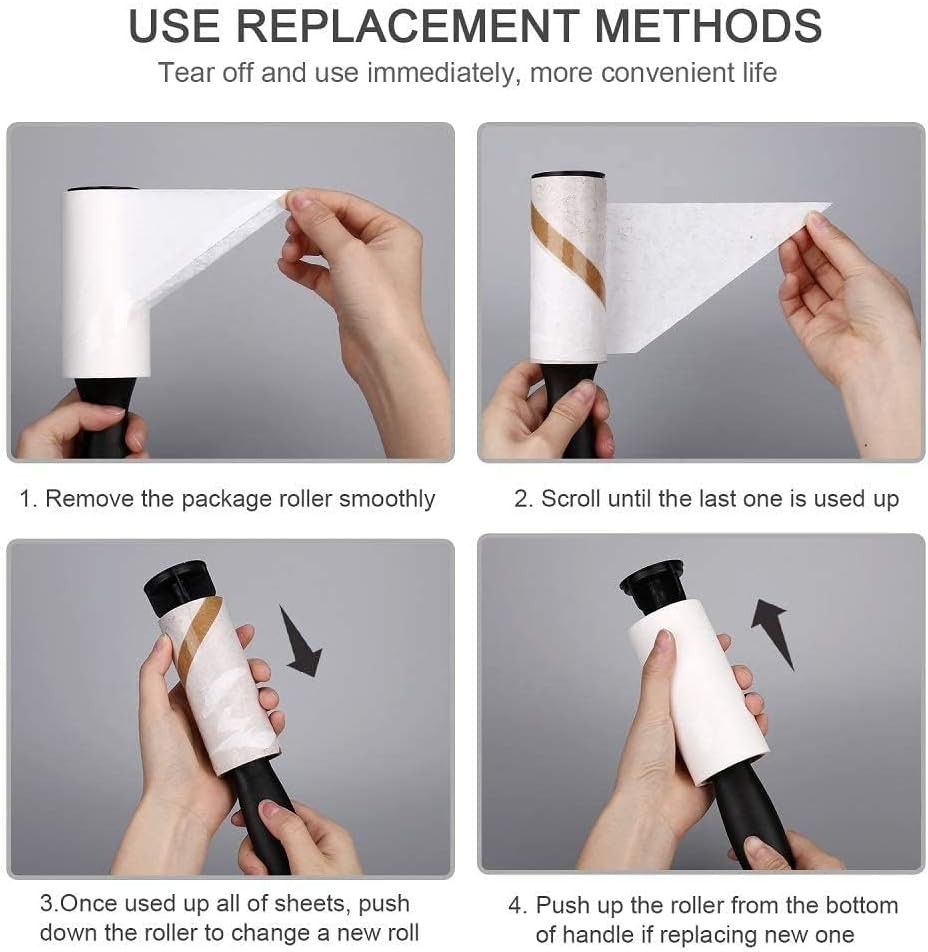 Lint Rollers Refills set 360 Sheets, Excellent | ObaPet