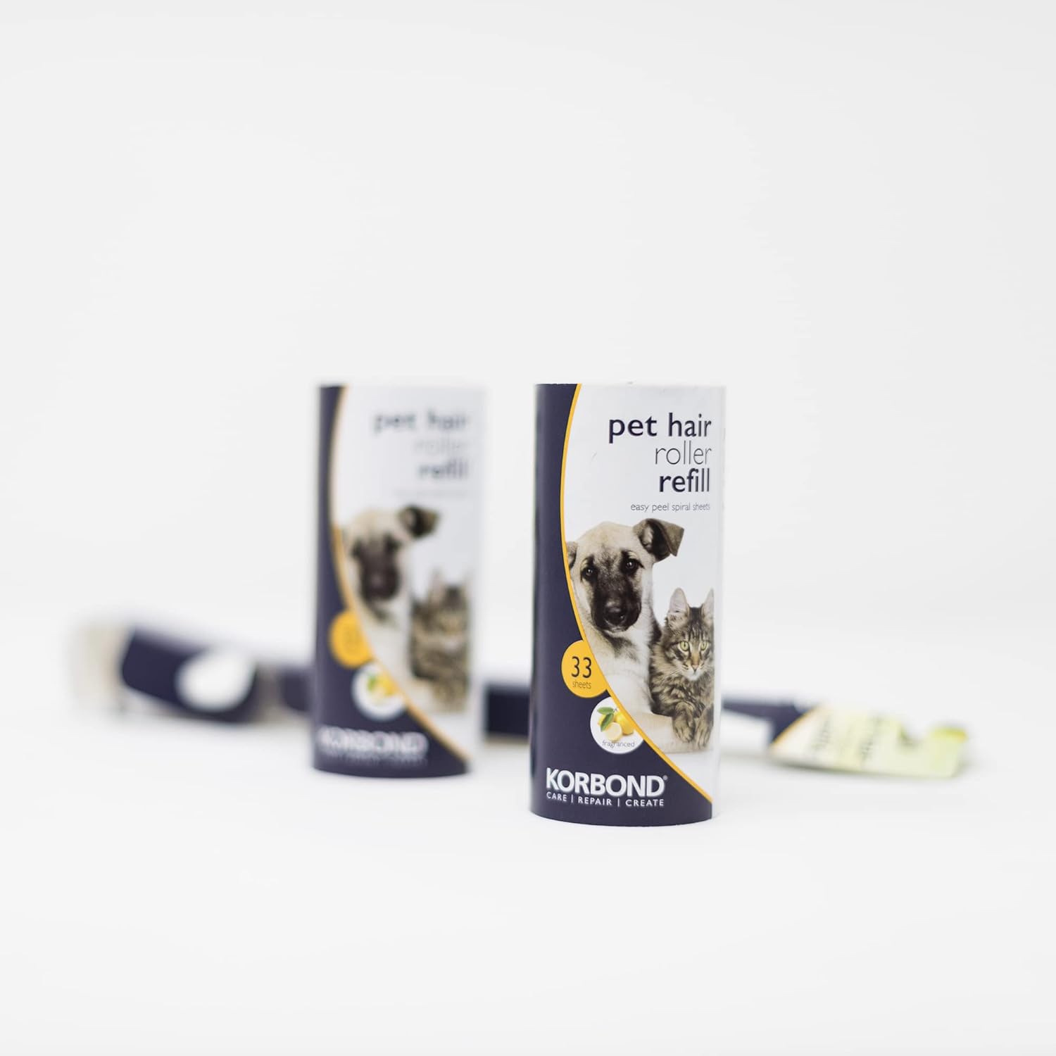 Korbond Pet Lint Roller Refills - 396 Sheets, | ObaPet