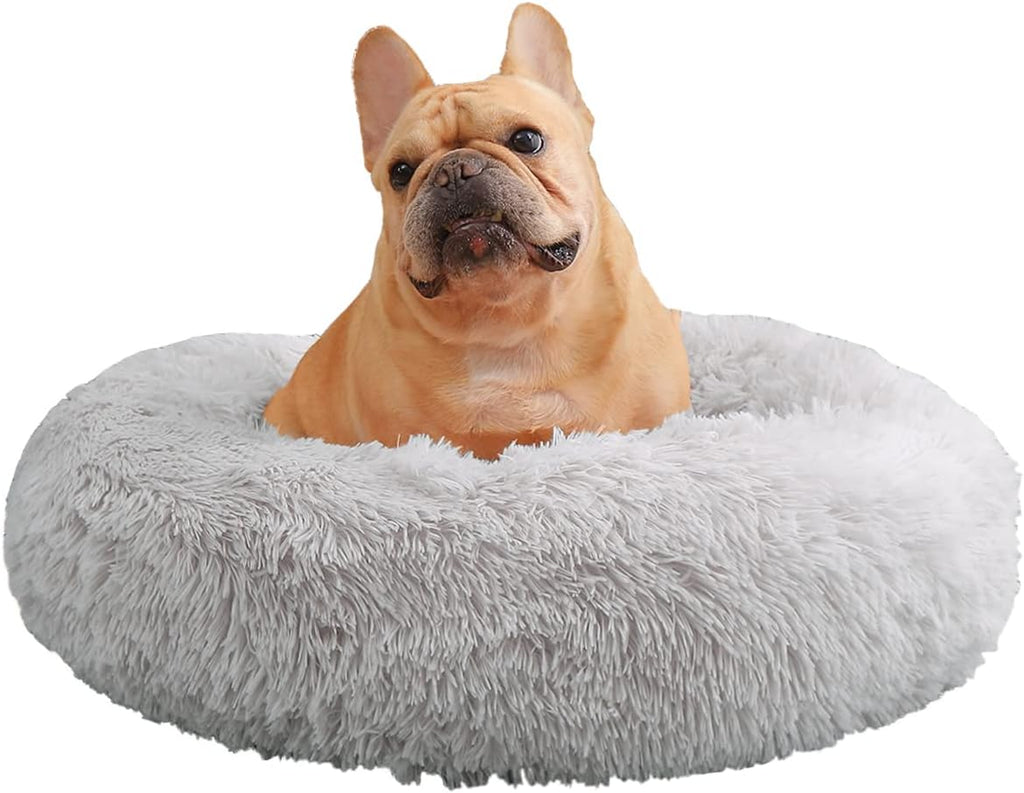 UUEMB 50cm Calming Dog Cat Bed, Plush Donut Pets | ObaPet