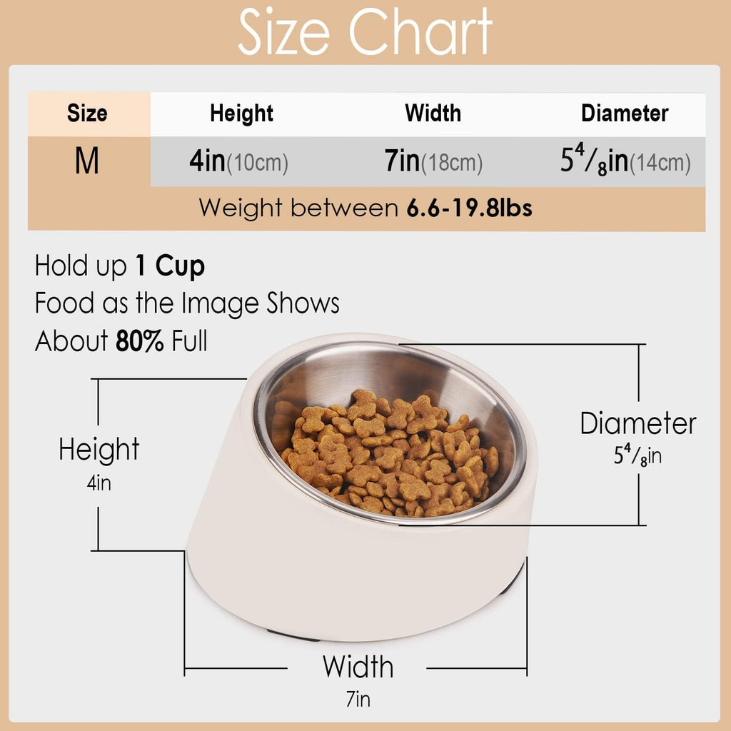 SuperDesign Mess Free 15° Slanted Bowl for Dogs | ObaPet