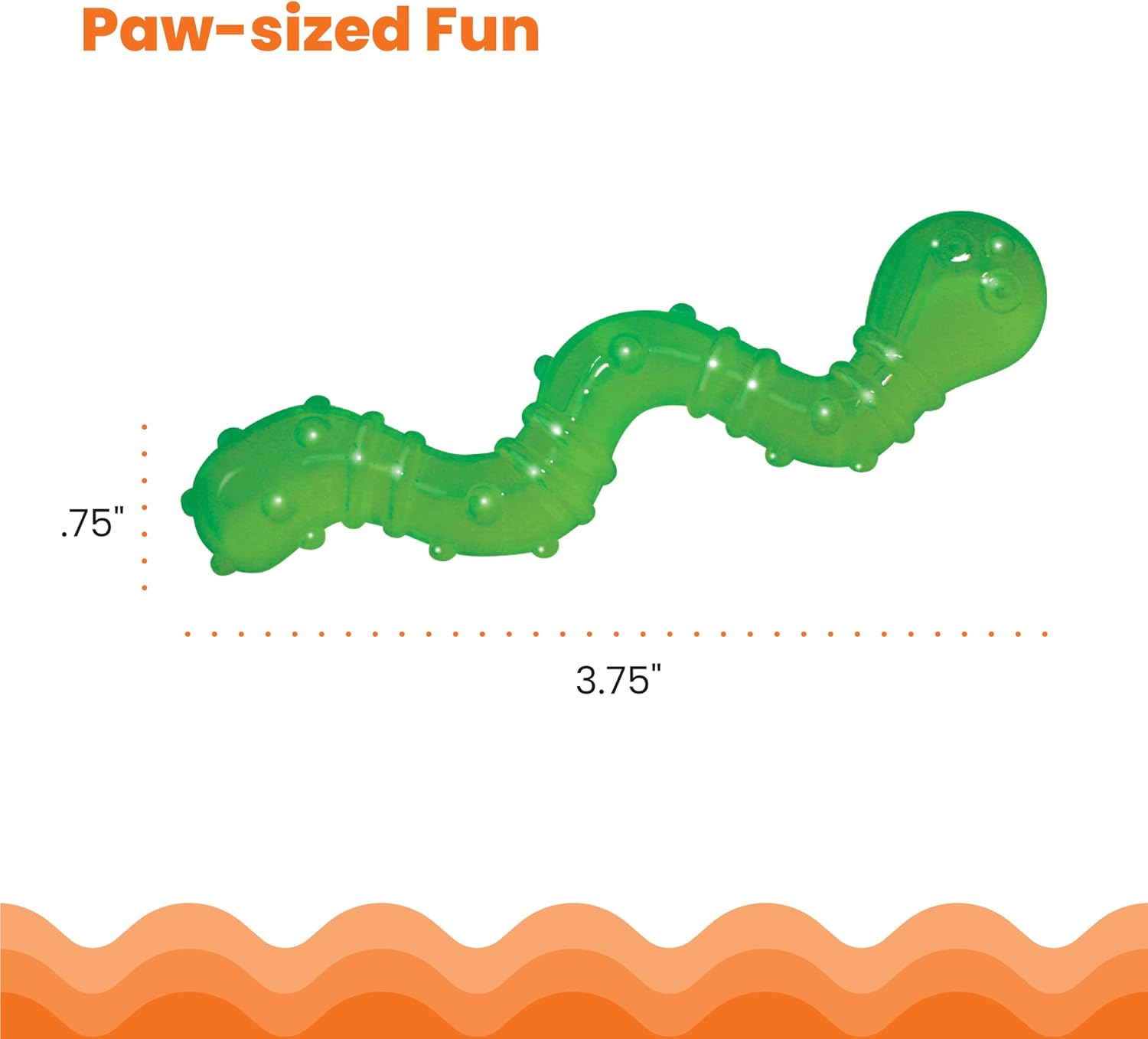 Catstages Orkakat Wiggle Worm Dental Catnip Cat | ObaPet
