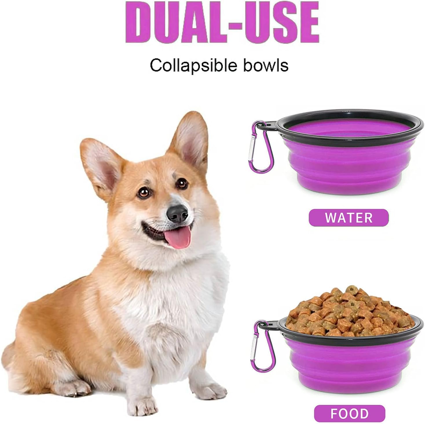 Collapsible Dog Bowl,Collapsible Dog Water Bowls | ObaPet