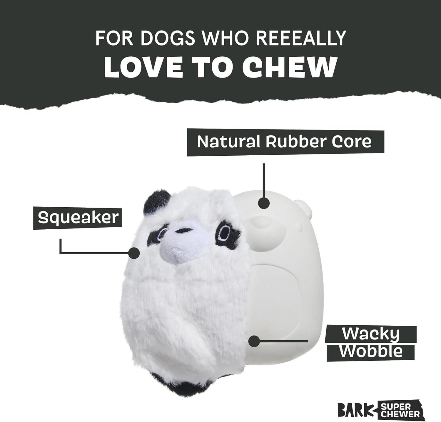 Barkbox Squeaky Dog Toys - Plush and Squeak Chew Toys | Puppy and Pet Toys for Large Dogs Pinata - Large