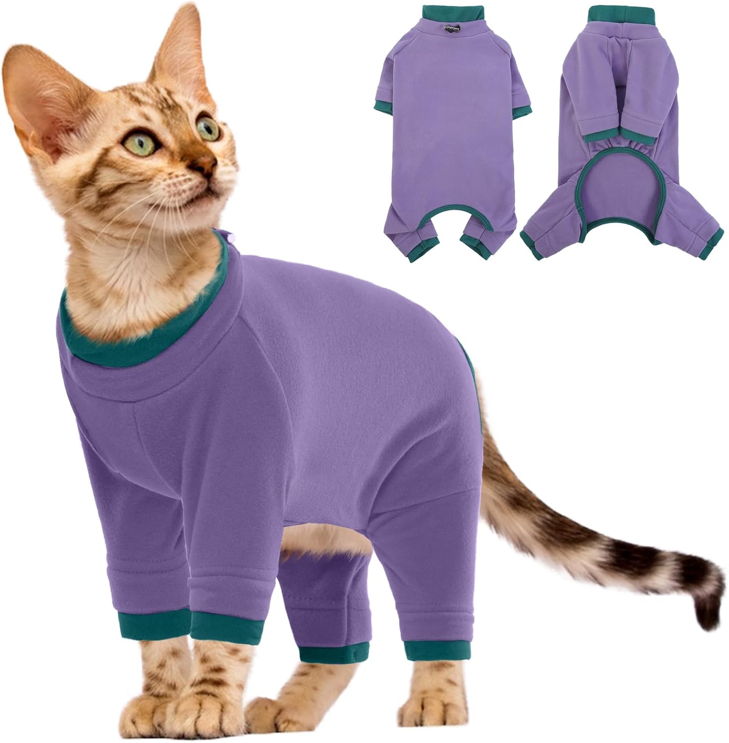 Cat Hair Sticky Onesie, Cat Soft Pajama Cat | ObaPet