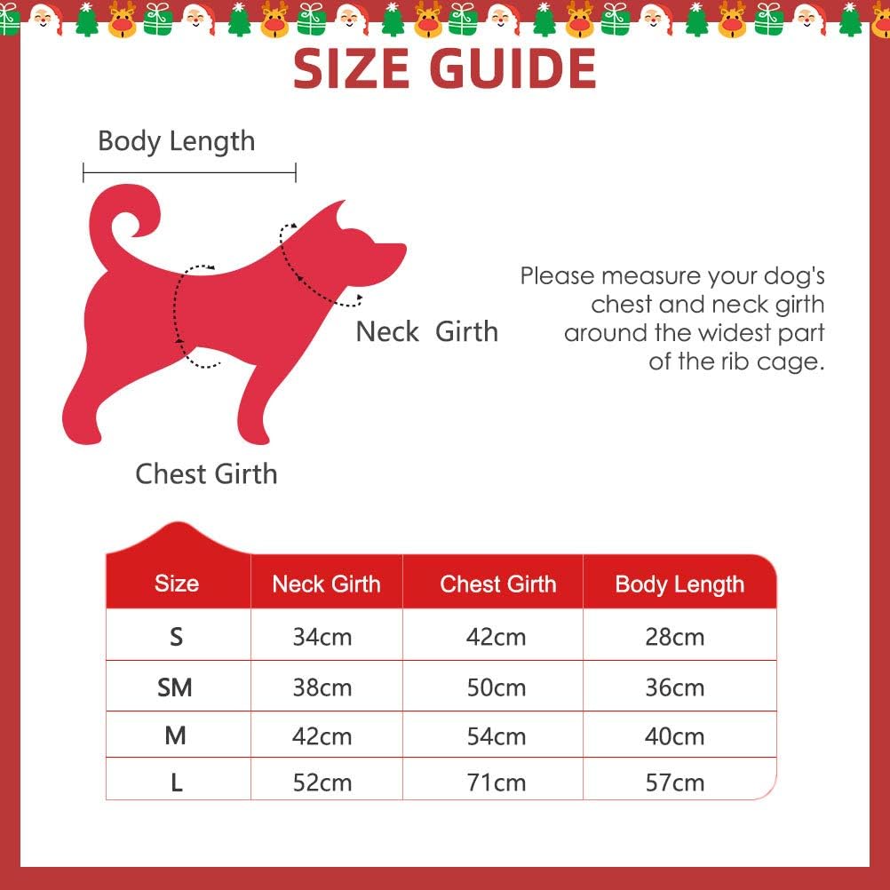 BINGPET Classic Dog Jumper Snowflake Elk Pattern - Soft Thickening Pet Sweater Warm Cat Dog Apparel, Knitwear Pet Winter Clothes Christmas Outfits