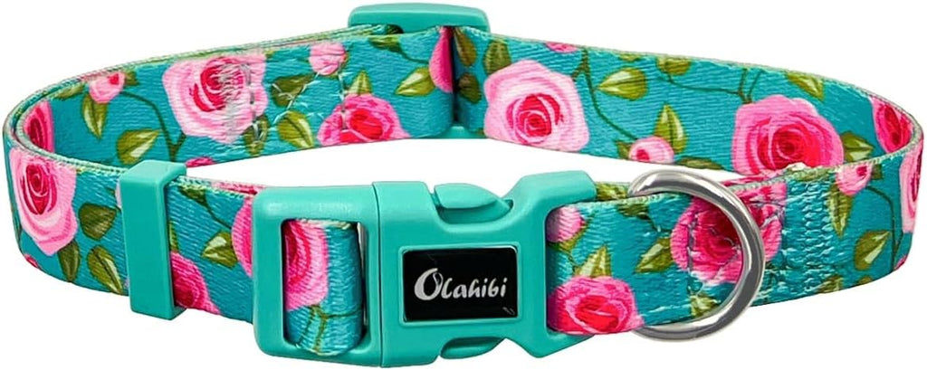 Olahibi Daisy Pattern Dog Collar and Leash | ObaPet