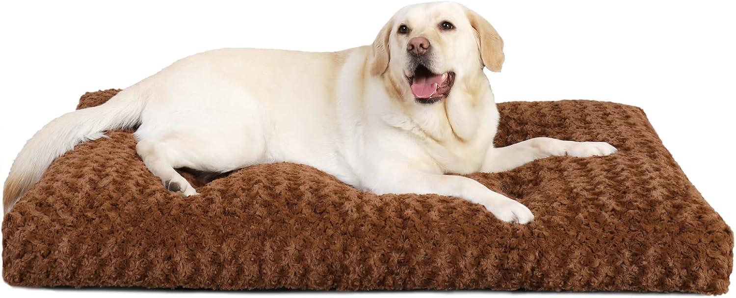 KSIIA Large Dog Bed Washable, Calming Dog Bed, | ObaPet