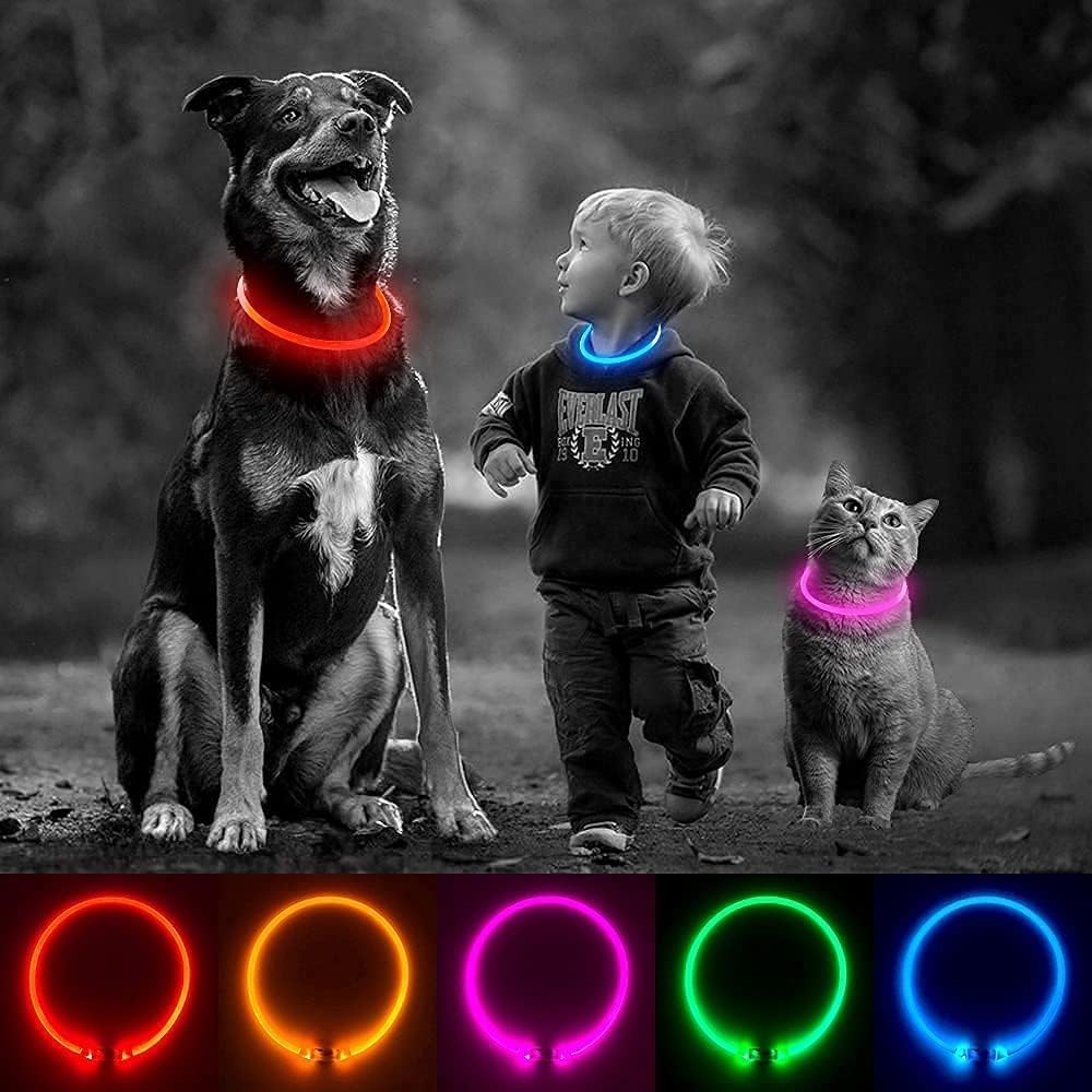 SerDa-Run Light Up Dog Collar, Dog Collar Lights | ObaPet