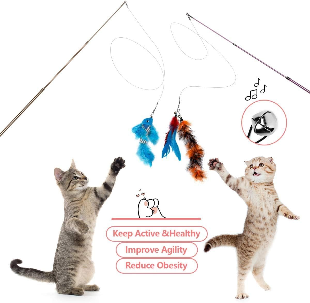 Bojafa Cat Toys For Indoor Cats Adult | ObaPet