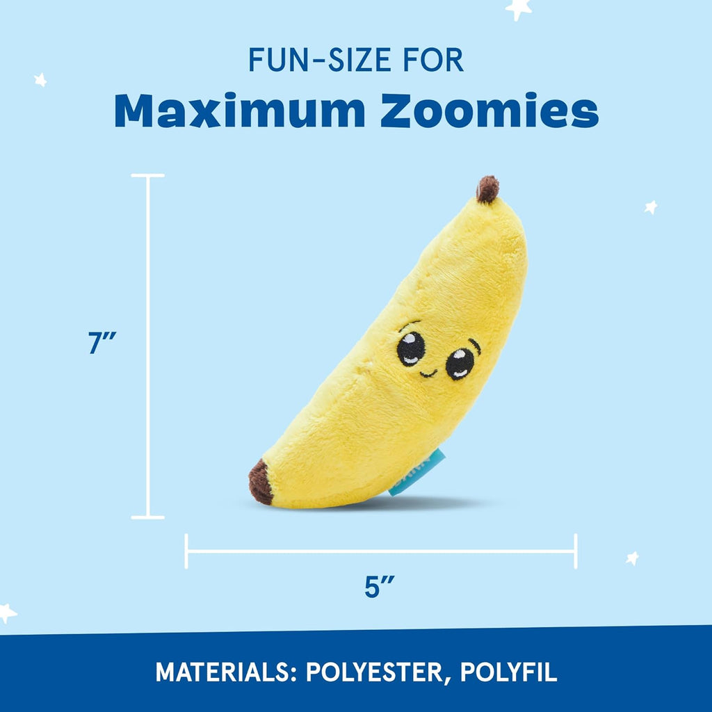 Barkbox 2 in 1 Interactive Plush Dog Toy - Rip and Reveal Toy for Dogs and Puppies - Stimulating Squeaky Pet Toys | Peas in a Pod (Small)