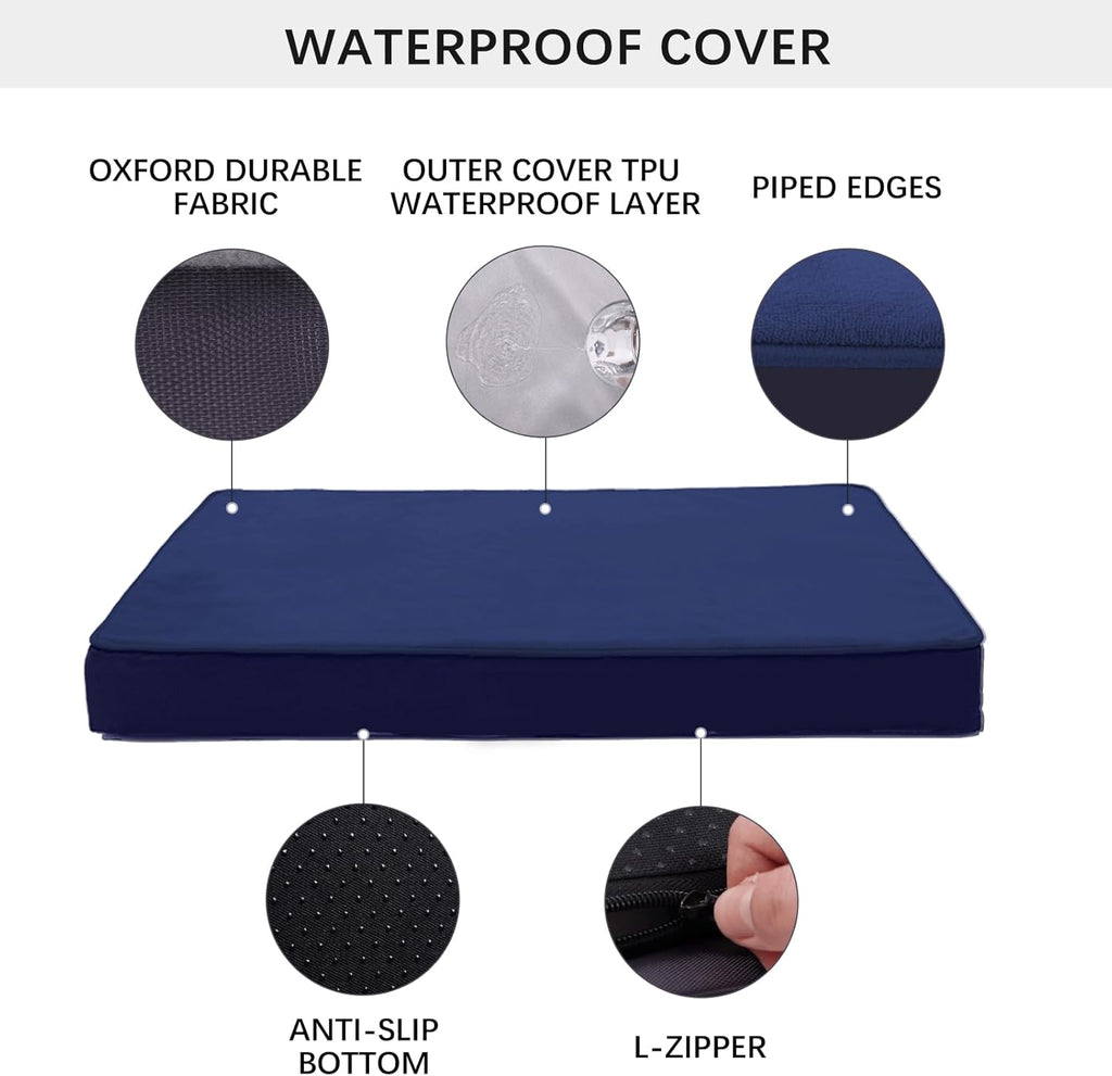 Jaspuriea Orthopedic Dog Beds Washable with | ObaPet