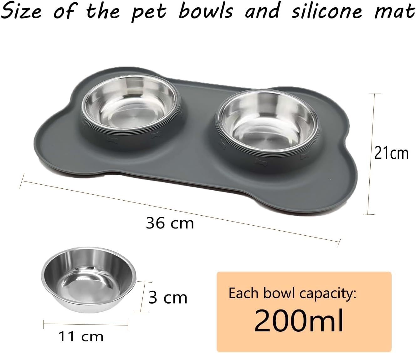 Dog Bowls, Puppy Bowl YOKA Double Stainless | ObaPet