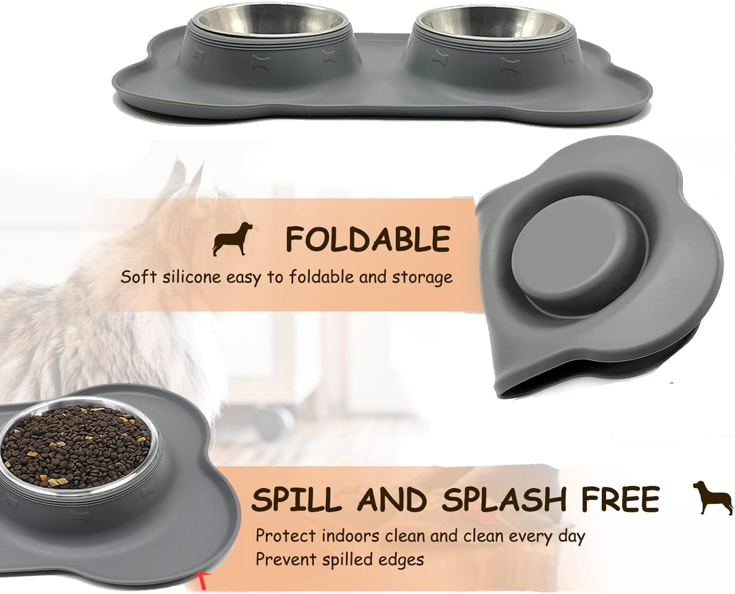 Dog Bowls, Puppy Bowl YOKA Double Stainless | ObaPet