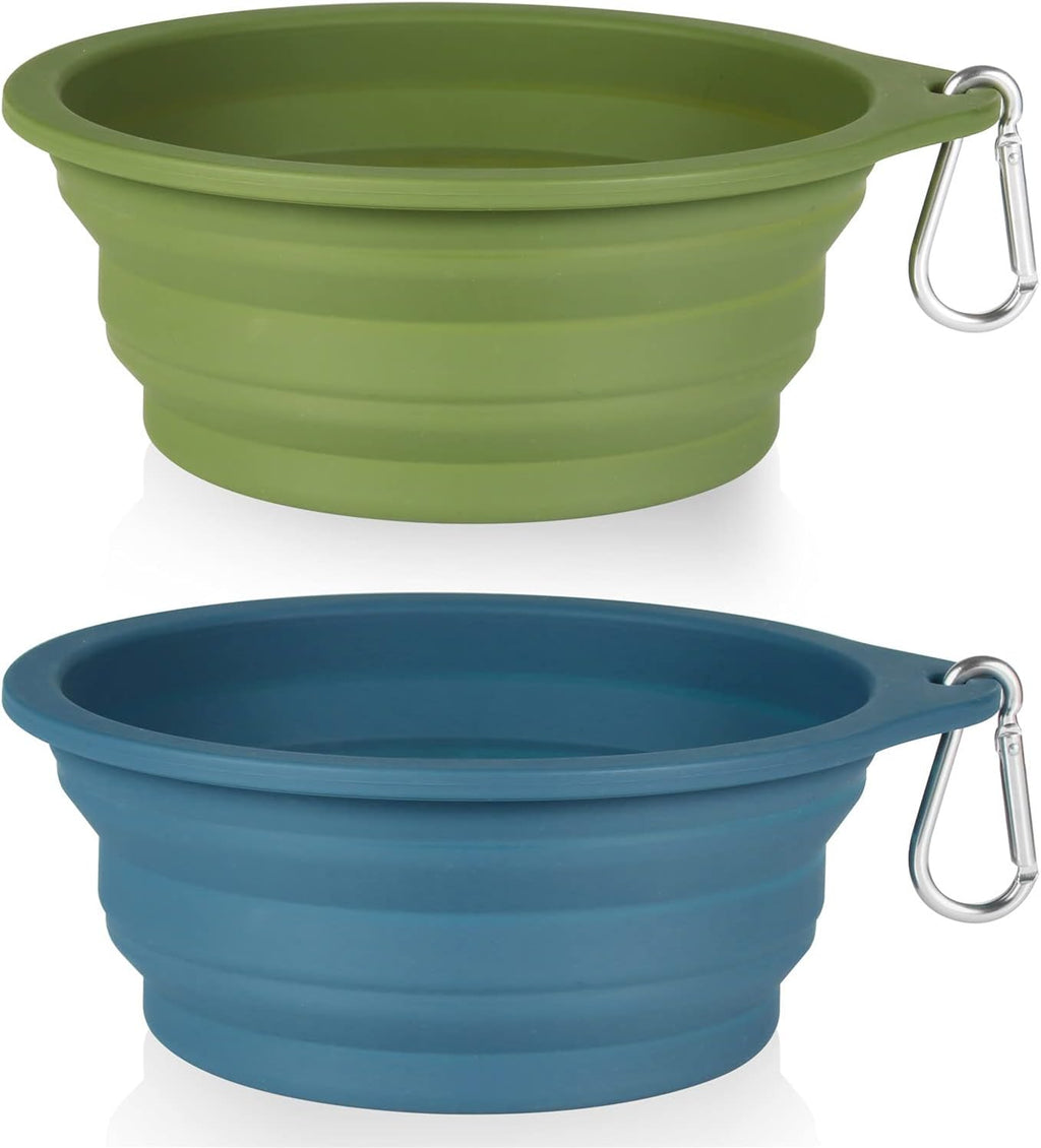 SLSON 2 Pack Dog Collapsible Bowl Large Portable | ObaPet