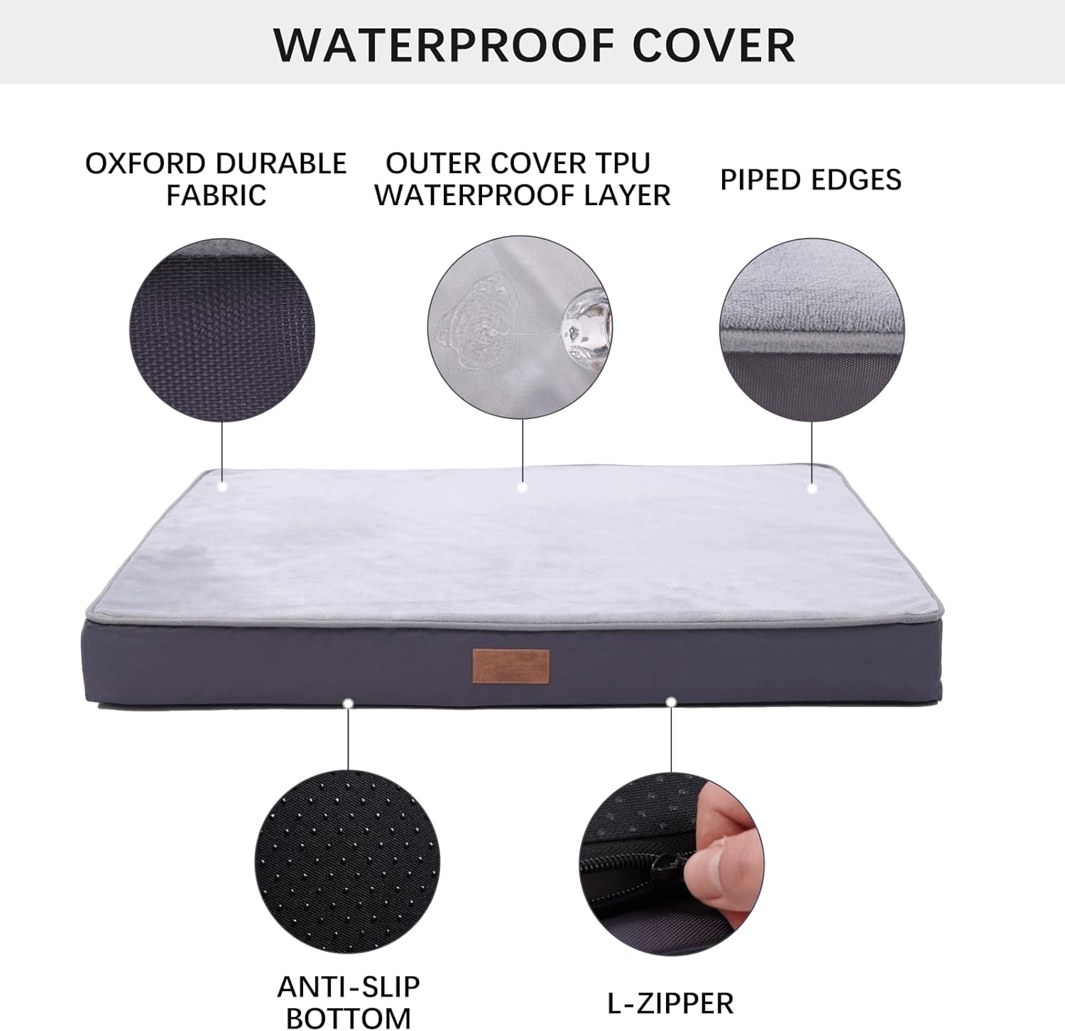 Jaspuriea Orthopedic Dog Beds Washable with | ObaPet