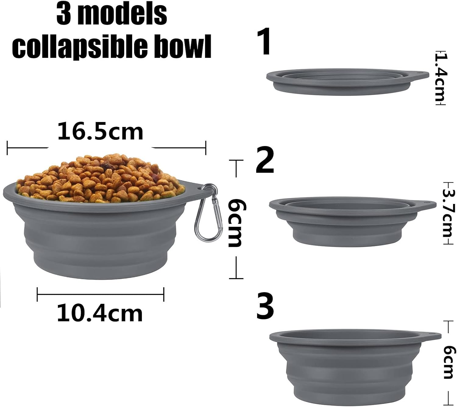 SLSON 2 Pack Dog Collapsible Bowl Large Portable | ObaPet