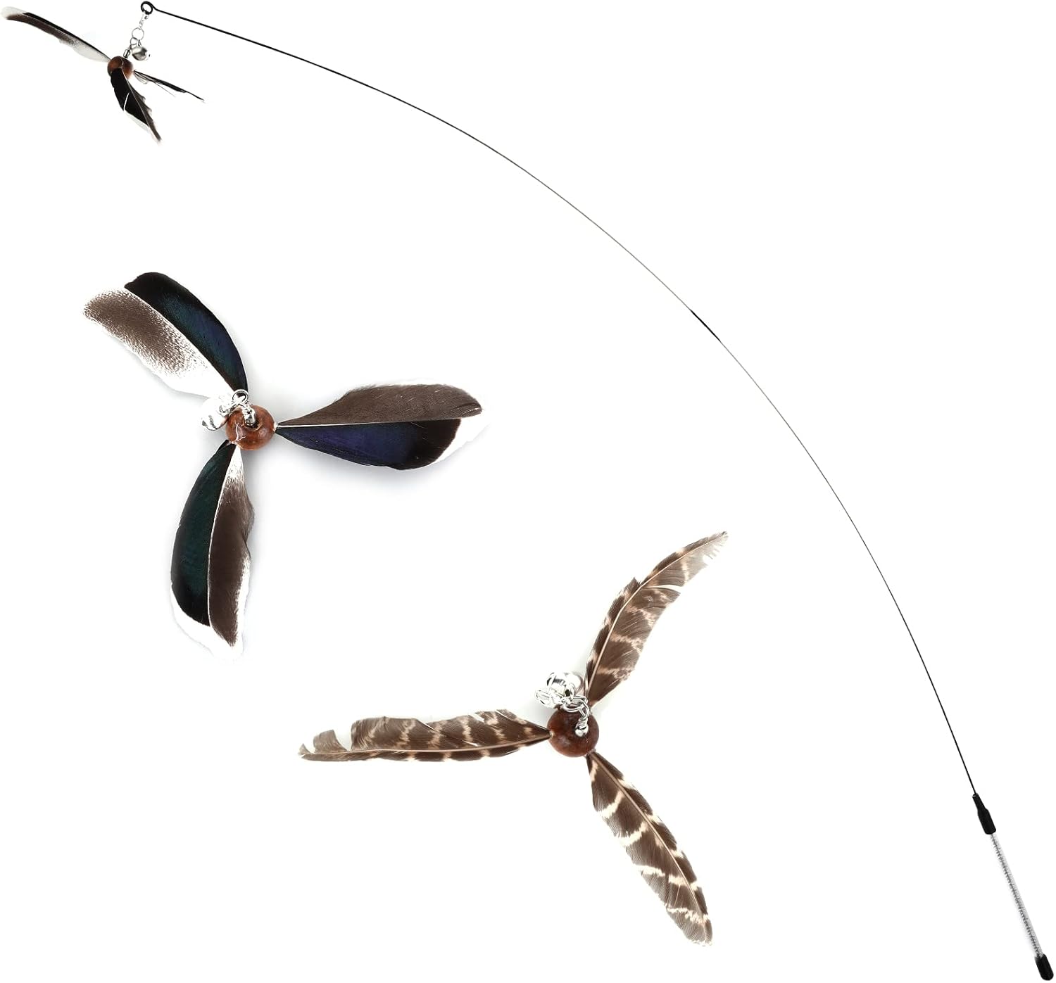 cobee Cat Feather Toys, Soft Cat Wand Toy with | ObaPet