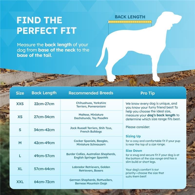 FurDreams Dog Robe - Super Absorbent & Quick-Drying Pet Towel, Soft Cozy Fabric for Comfortable Fit, Versatile Use for Home & On-The-Go Dog Bathrobe for Easy Grooming & Drying