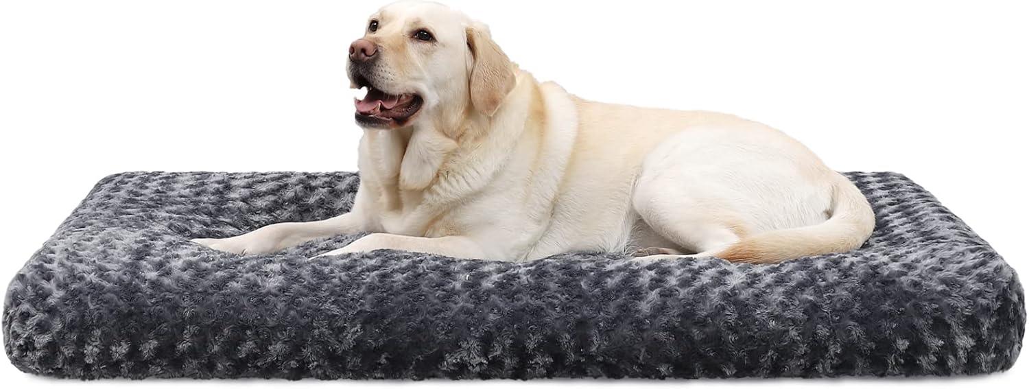 KSIIA Large Dog Bed Washable, Calming Dog Bed, | ObaPet