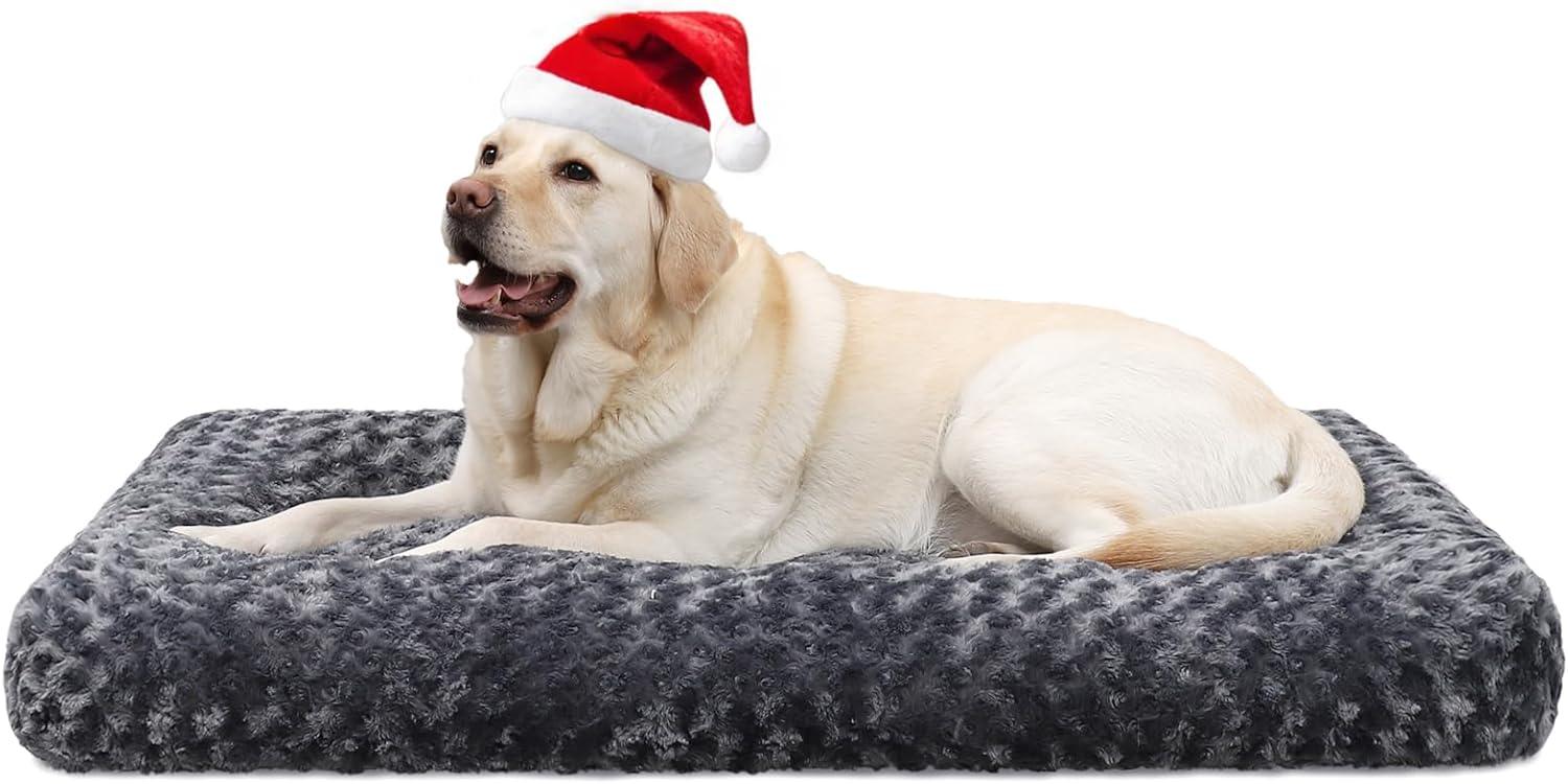 KSIIA Large Dog Bed Washable, Calming Dog Bed, | ObaPet