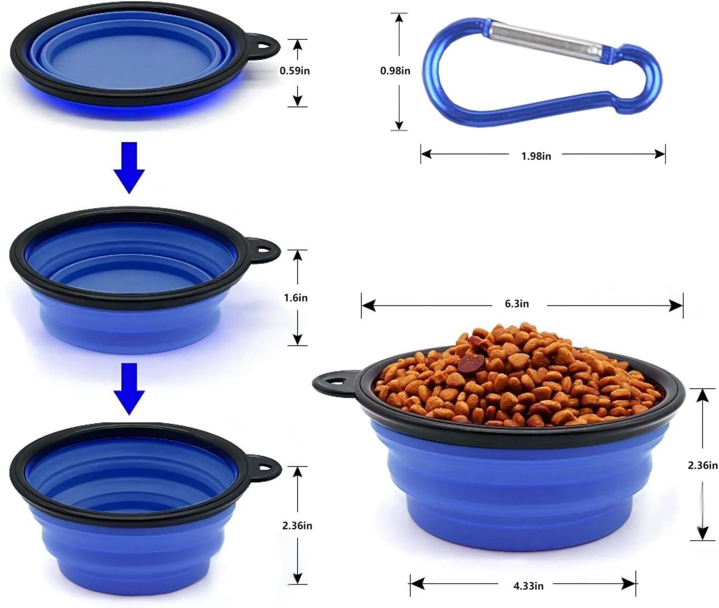 Collapsible Dog Bowl,Collapsible Dog Water Bowls | ObaPet
