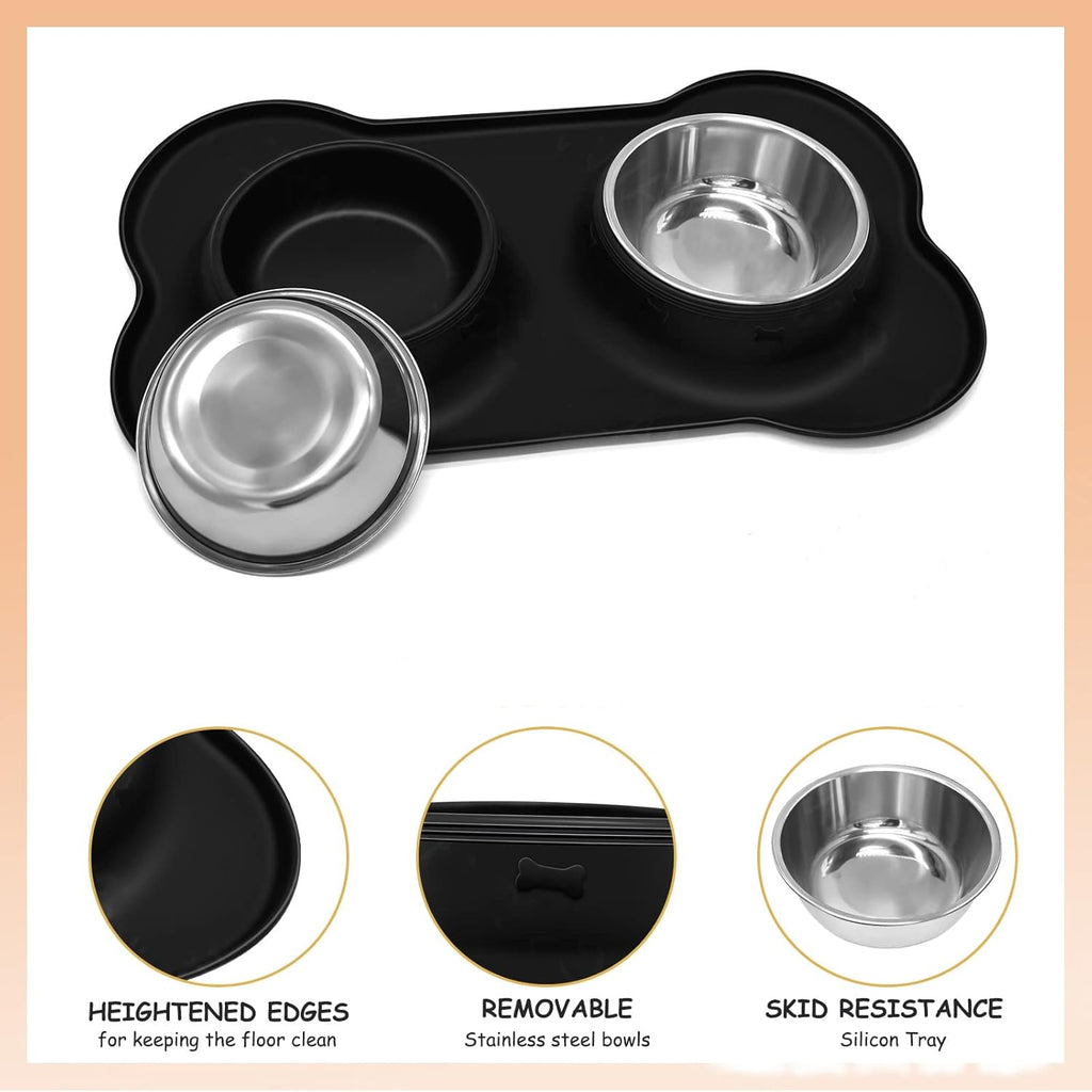 Dog Bowls, Puppy Bowl YOKA Double Stainless | ObaPet