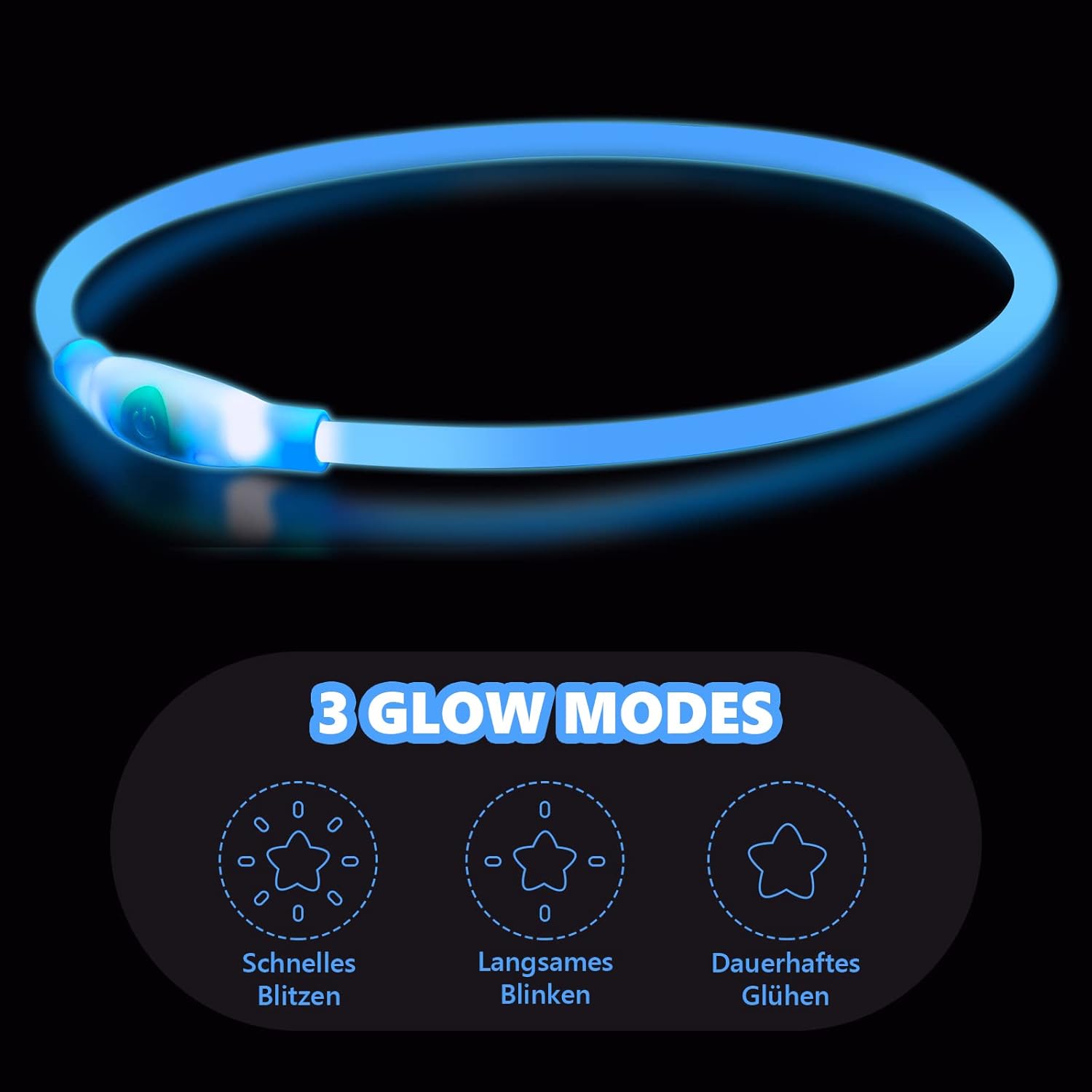 SerDa-Run Light Up Dog Collar, Dog Collar Lights | ObaPet