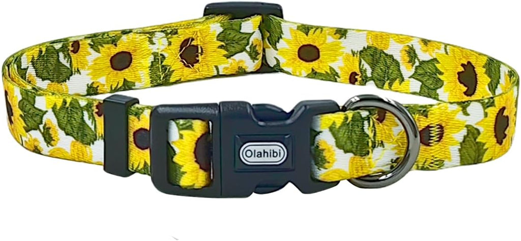 Olahibi Daisy Pattern Dog Collar and Leash | ObaPet