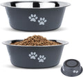 2 Pack Dog Bowls, Stainless Steel Dog Bowls with | ObaPet