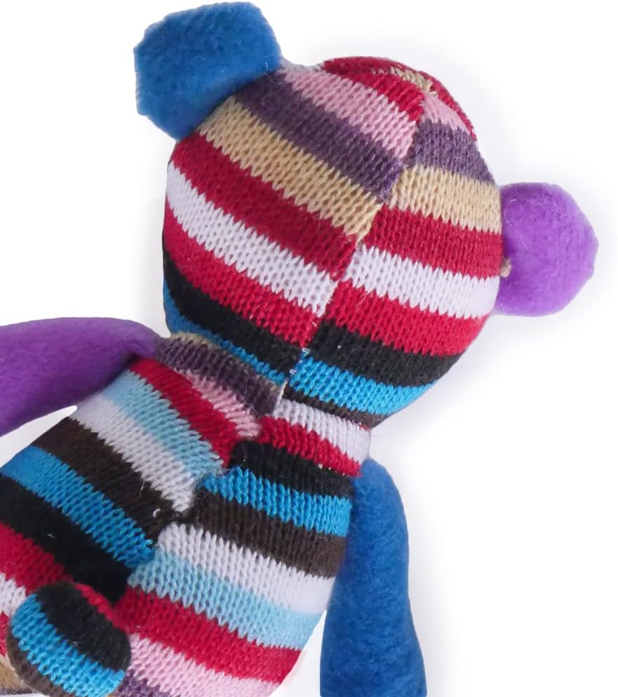 Rosewood Marvin Monkey Dog Toy, brown/tan/blue for All Breed Sizes