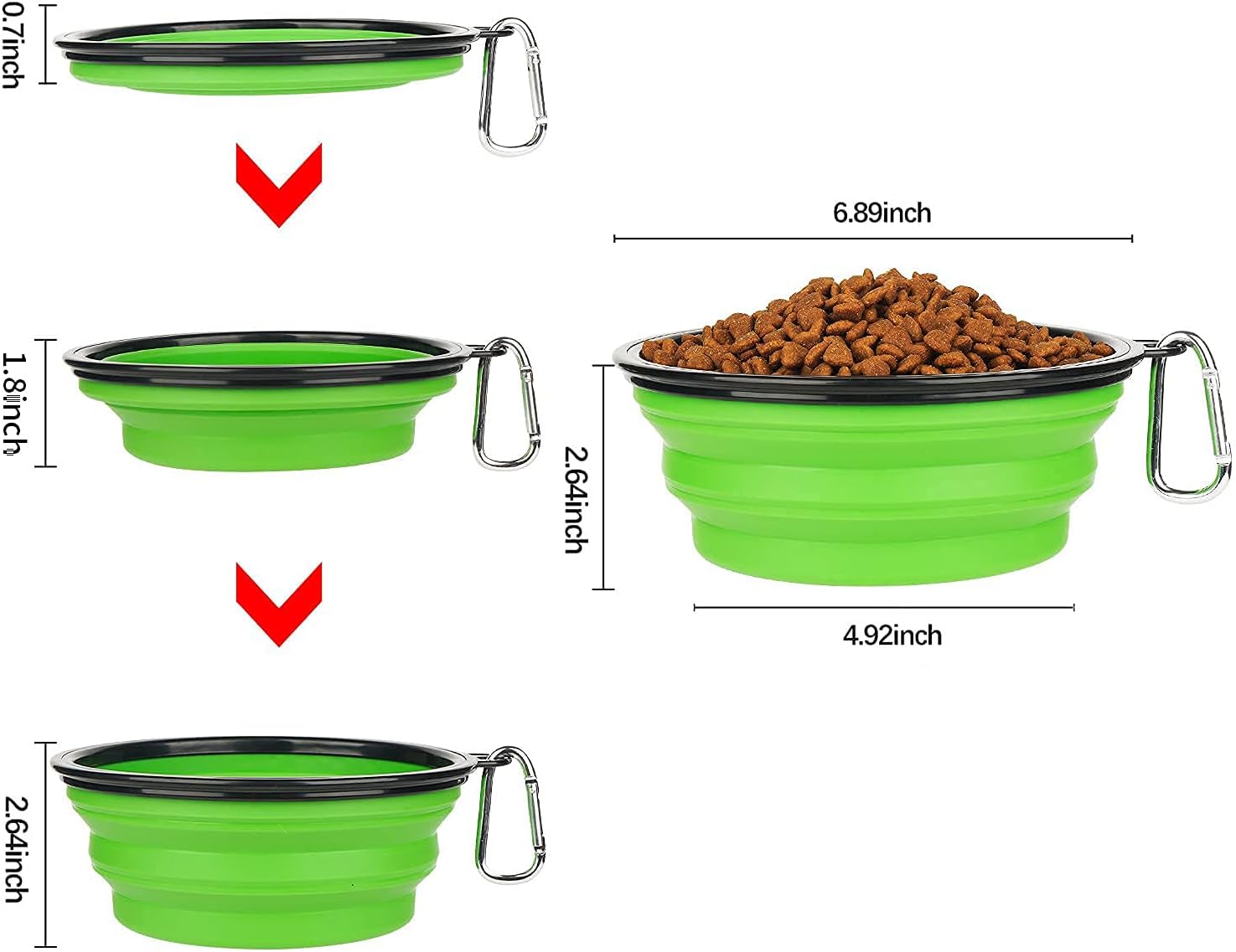 Collapsible Dog Bowl,Collapsible Dog Water Bowls | ObaPet
