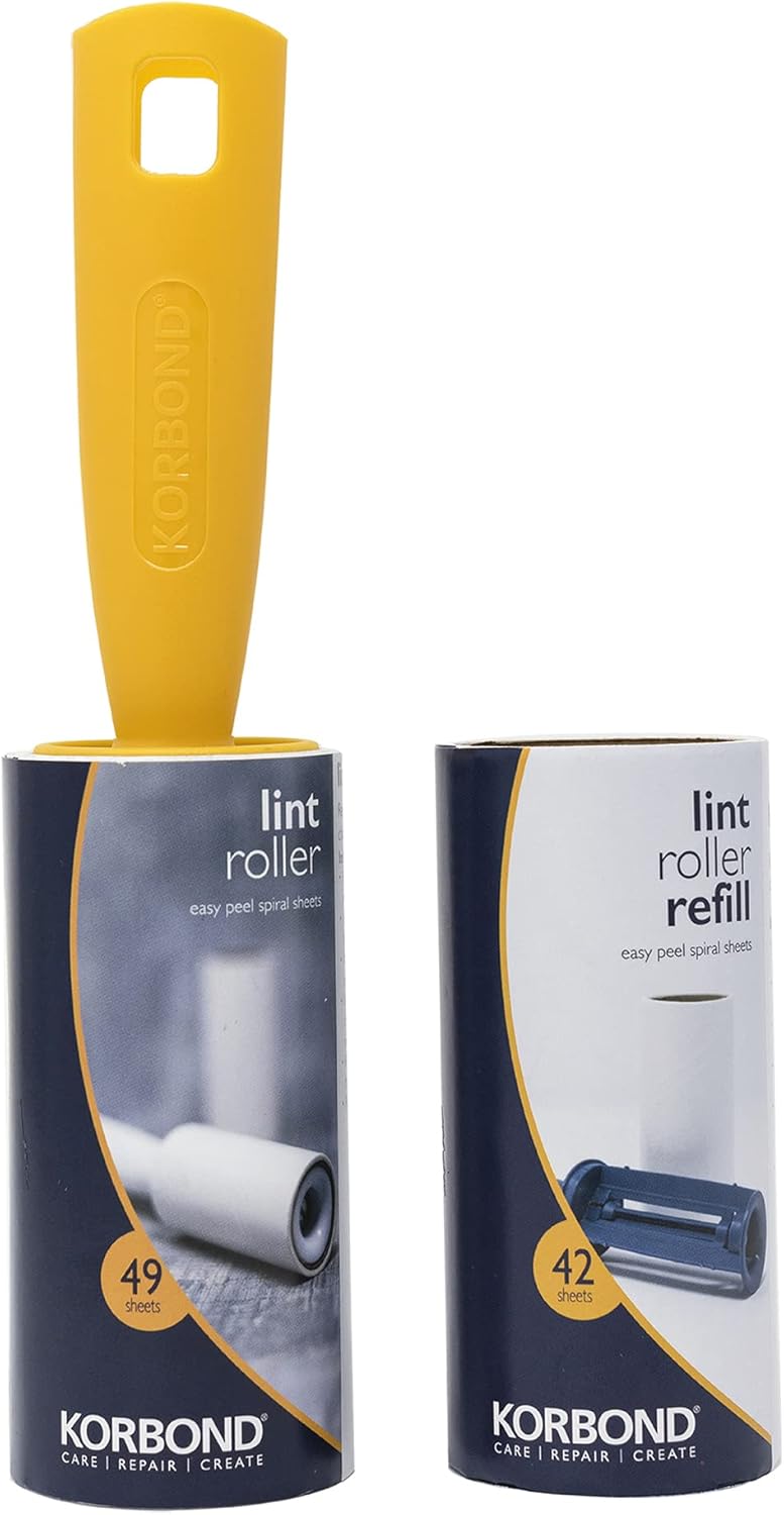 Korbond Lint Roller & Refill Set – 1 Lint Roller | ObaPet