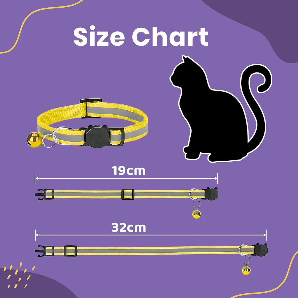 Reflective Cat Collars with Bells- Quick Release | ObaPet