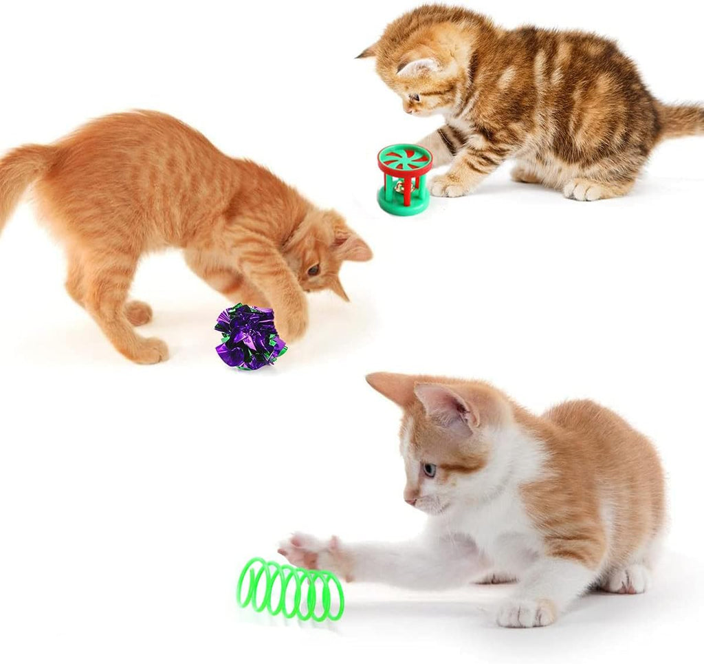 20 Pcs Cat Toys for Indoor Kitten, Collapsible | ObaPet