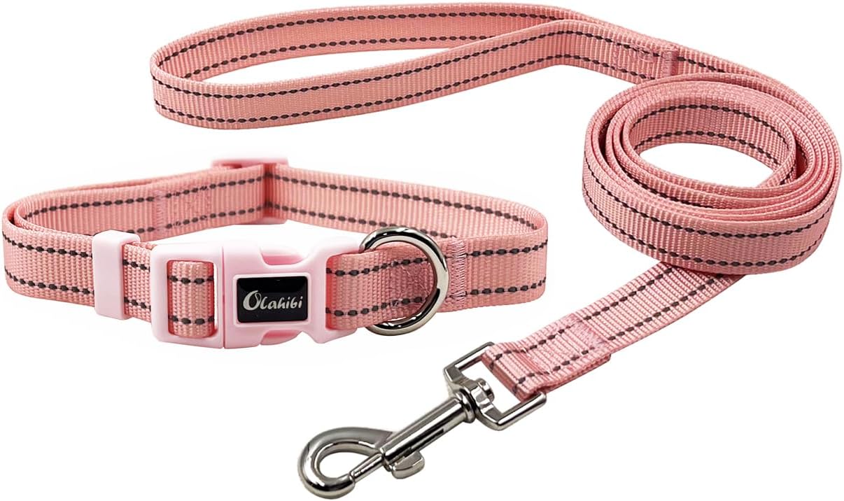 Olahibi Daisy Pattern Dog Collar and Leash | ObaPet